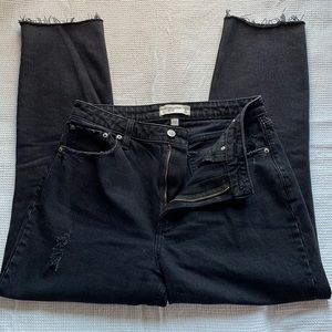 Abercrombie Curve Love Black Mom jeans